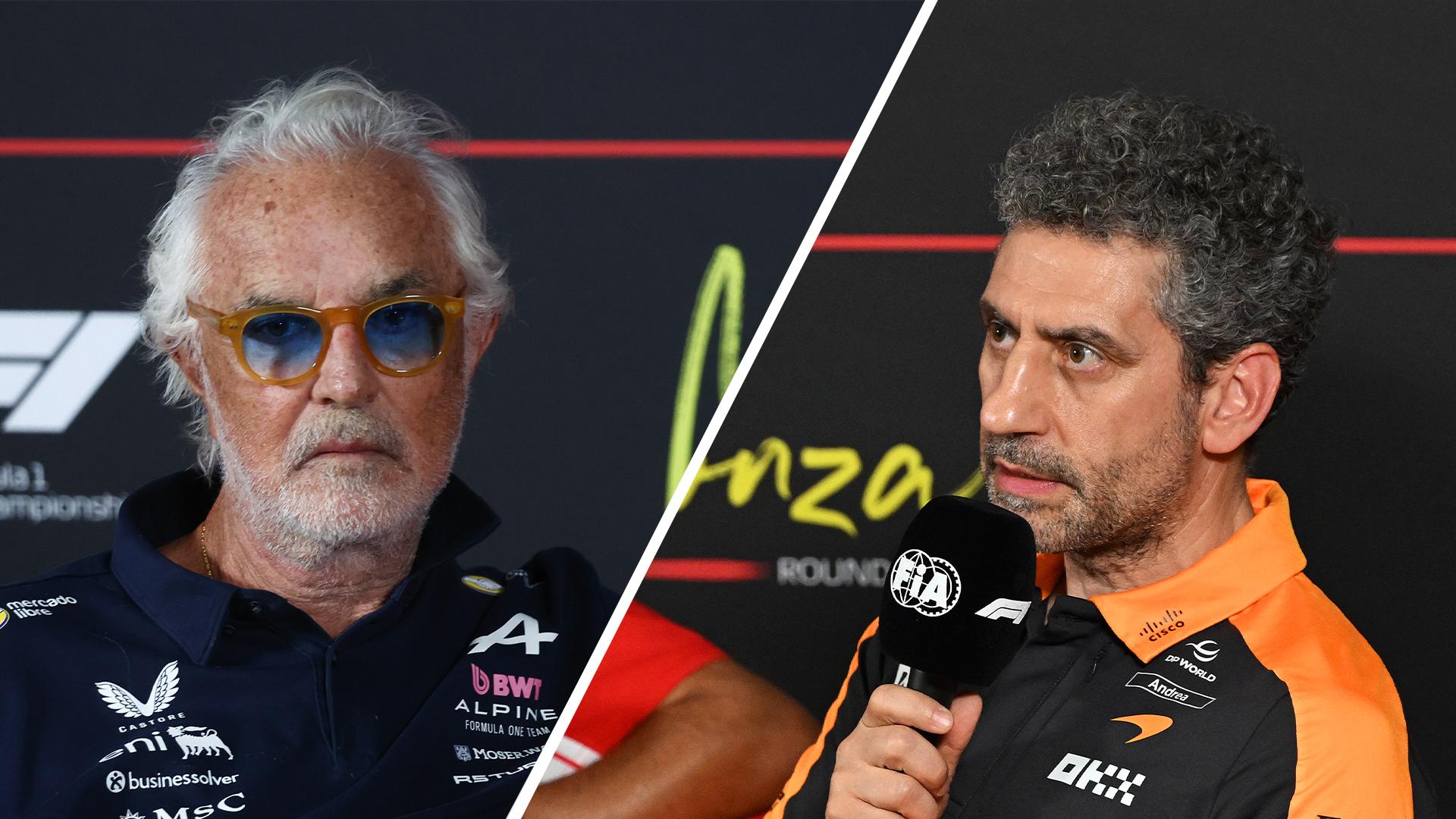 McLaren 'insulted' as Alpine's Briatore denounces podium judge