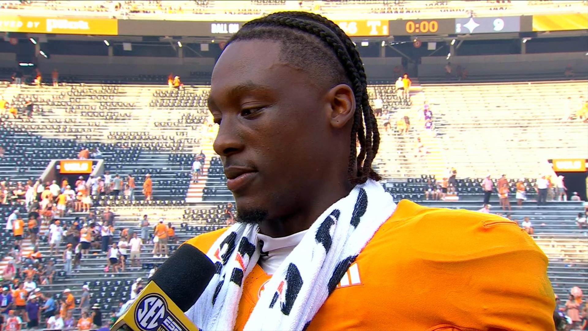 Vols' Faizon Brandon explains what he was most proud in debut