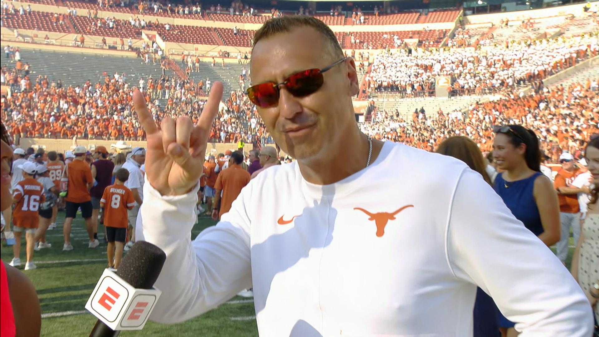 Steve Sarkisian highlights impact transfers after No. 5 Texas' win