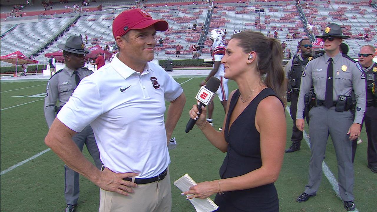 Shane Beamer jokes '57 points is the expectation around here'