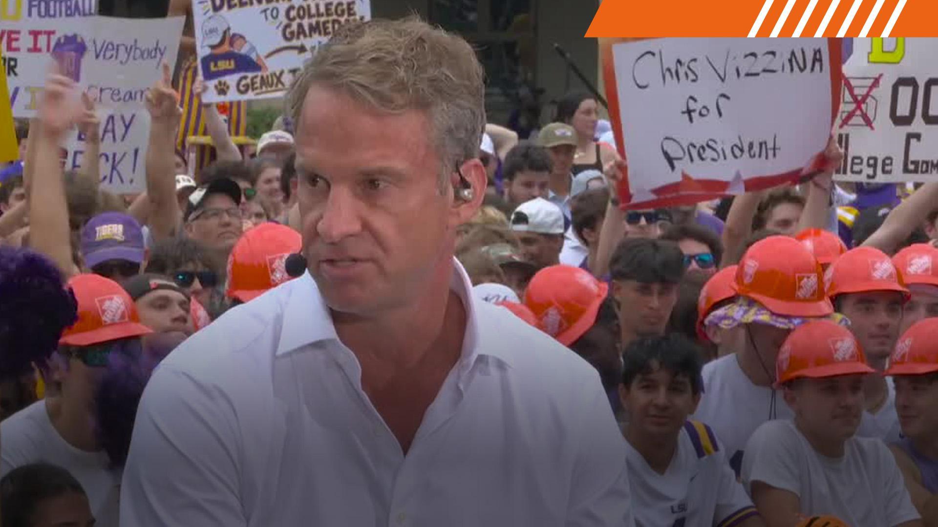 Lane Kiffin talks about decision to leave the ex-pros off the LSU roster