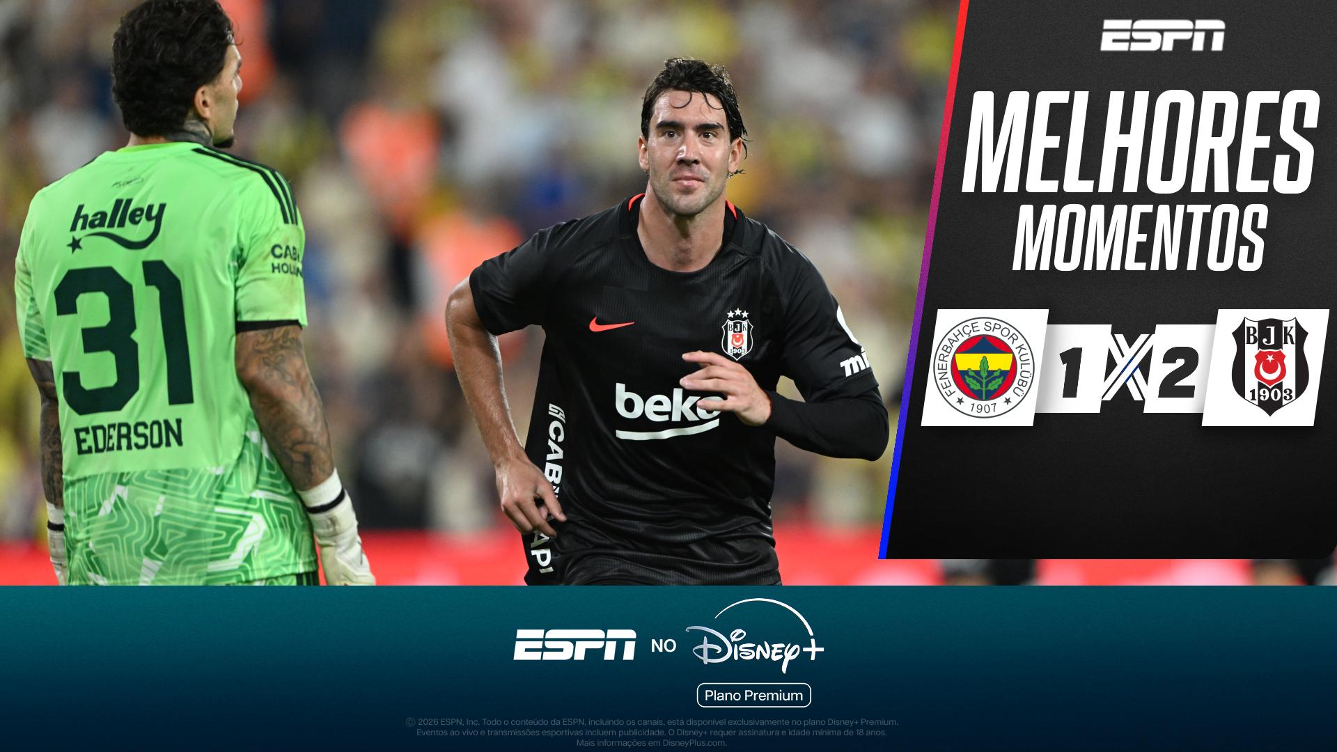 Besiktas vira e vence clássico contra o Fenerbahçe fora de casa; VEJA os melhores momentos