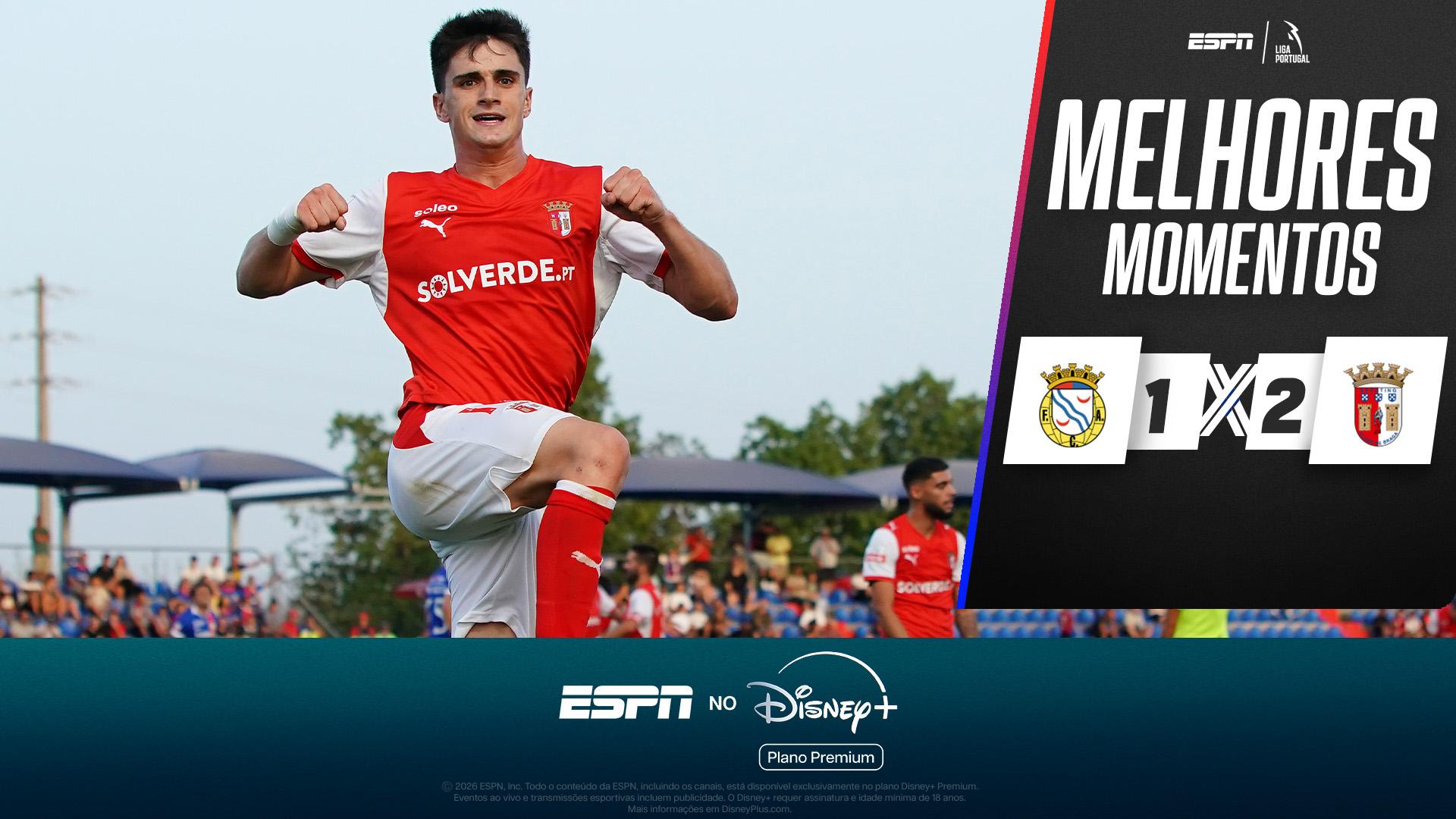 Alverca 1 x 2 Braga no Campeonato Português: VEJA os melhores momentos