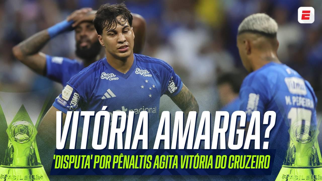 Clima tenso na Raposa? Matheus Pereira perde primeiro pênalti, Kaio Jorge pega a bola no segundo, discute com o meia e marca; VEJA