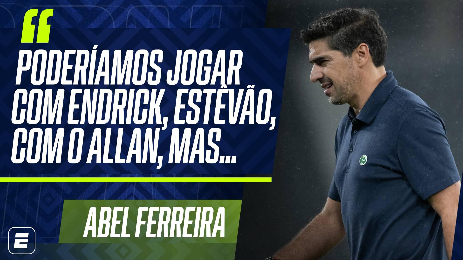 Abel agradece elogio de Ancelotti, exalta 'valorização do futuro da Seleção Brasileira' no Palmeiras e lamenta 'tubarões da Europa': 'Não temos como competir'