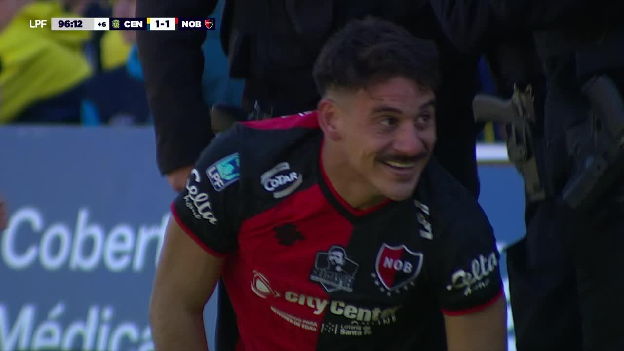 ¡Con mucho suspenso, Cóccaro firmó el empate contra Rosario Central!