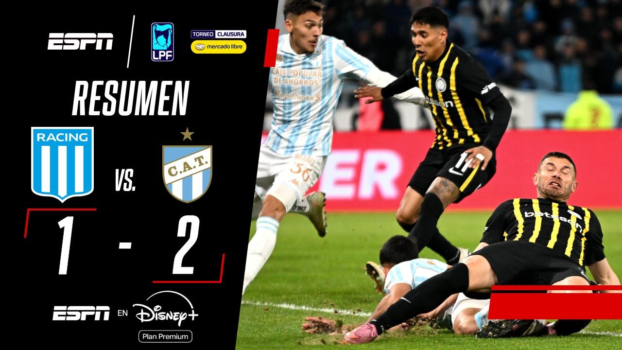 Racing cayó 2-1 frente a Atlético Tucumán y agravó su crisis