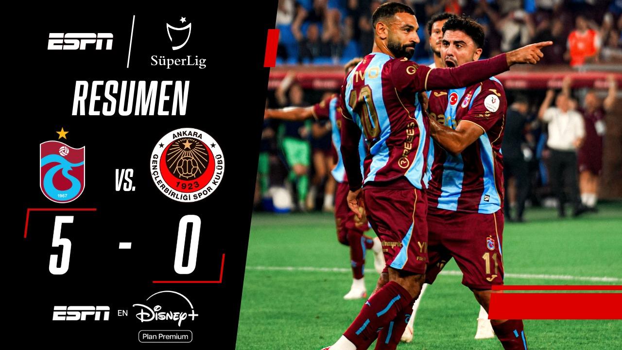 Trabzonspor goleó 5-0 al Genclerbirligi