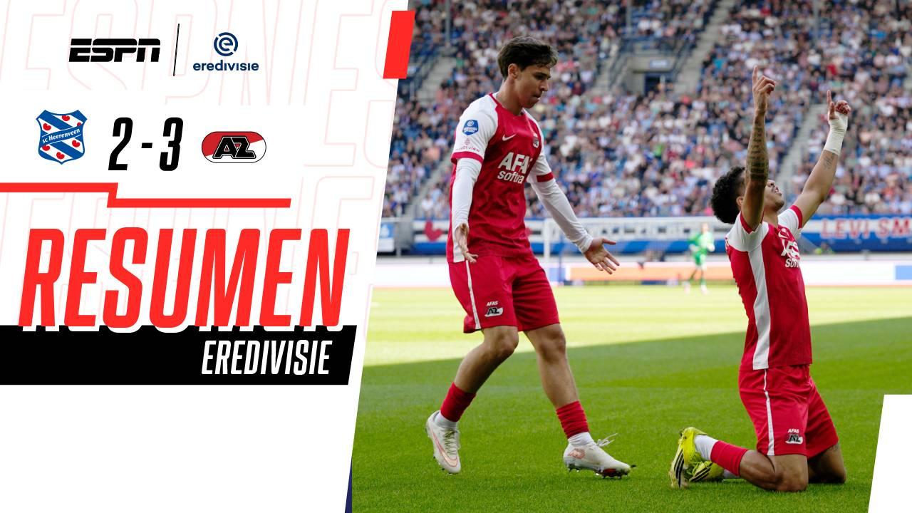 Mateo Chávez y AZ Alkmaar mantienen su paso perfecto con remontada en Heerenveen