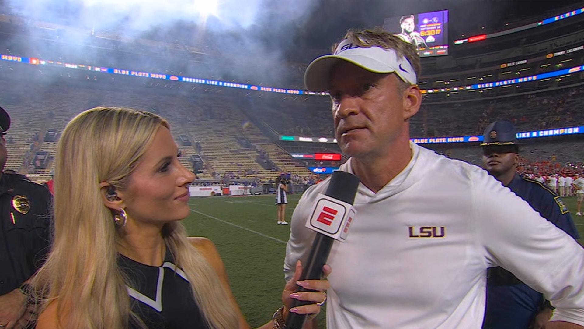 Lane Kiffin proud of LSU of silencing outside noise with blowout