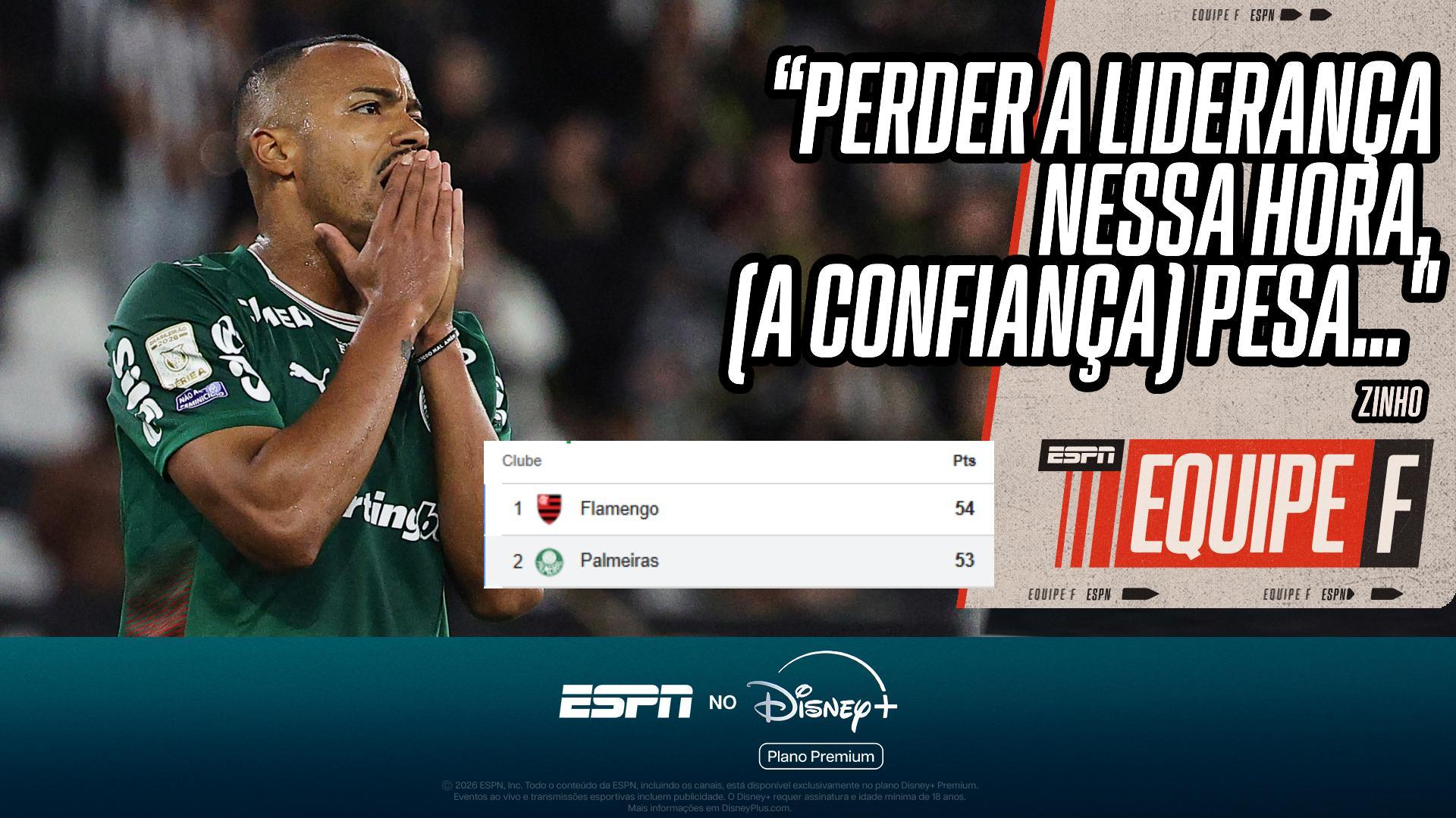 Zinho diz que Palmeiras pode chegar com 'confiança abalada' contra a LDU após perder a liderança do Brasileirão para o Flamengo