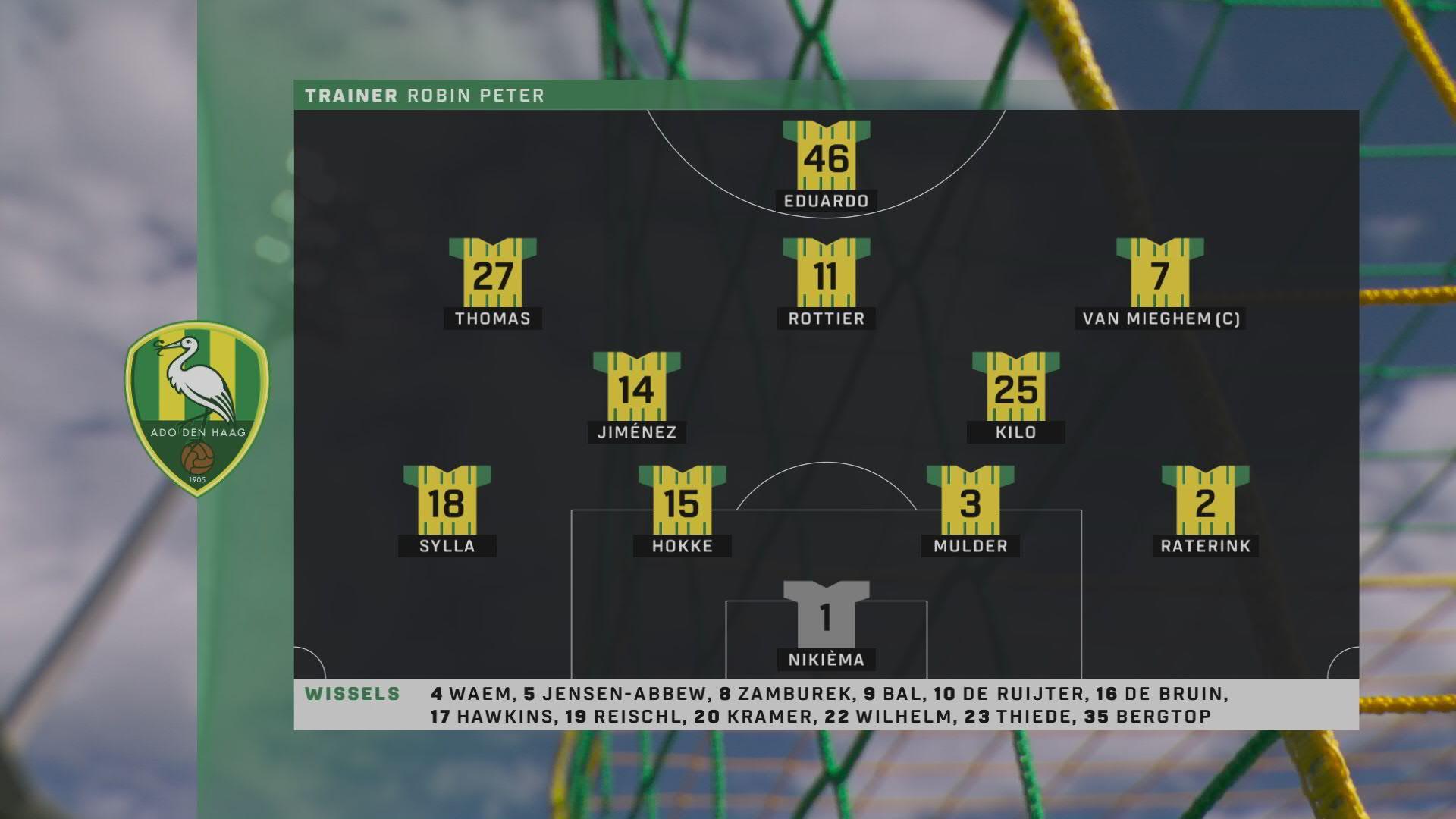 Peter: "We moeten voortborduren op de wedstrijd tegen Feyenoord"