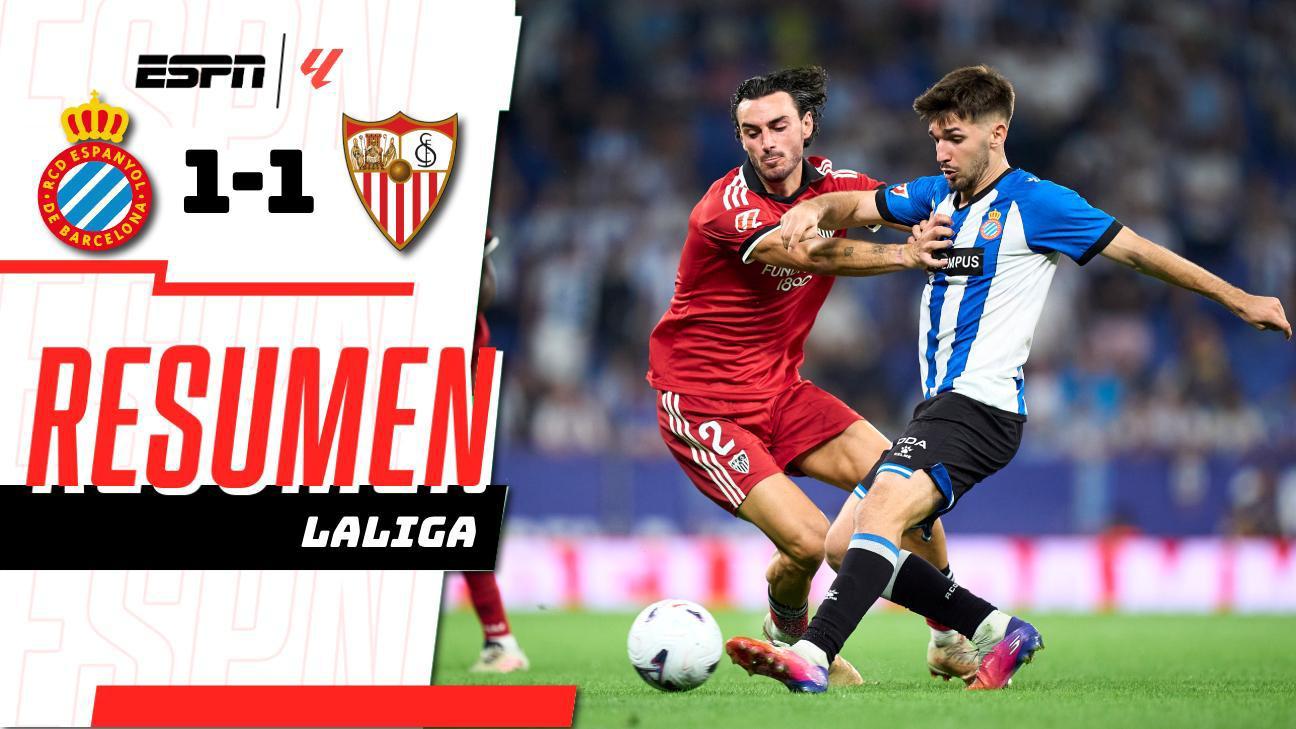 ¡Espanyol y Sevilla se reparten los puntos tras empatar 1-1!