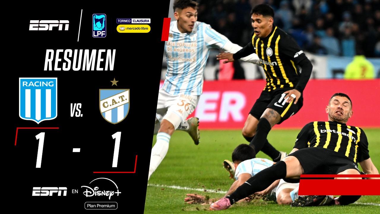 Racing no pudo con Atlético Tucumán y terminó empatando 1-1