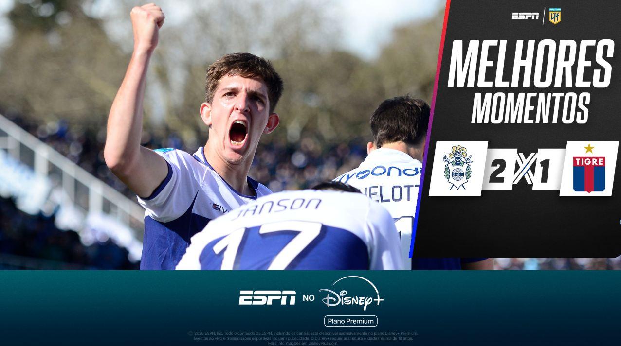 Gimnasia La Plata 2 x 1 Tigre no Campeonato Argentino: VEJA os melhores momentos