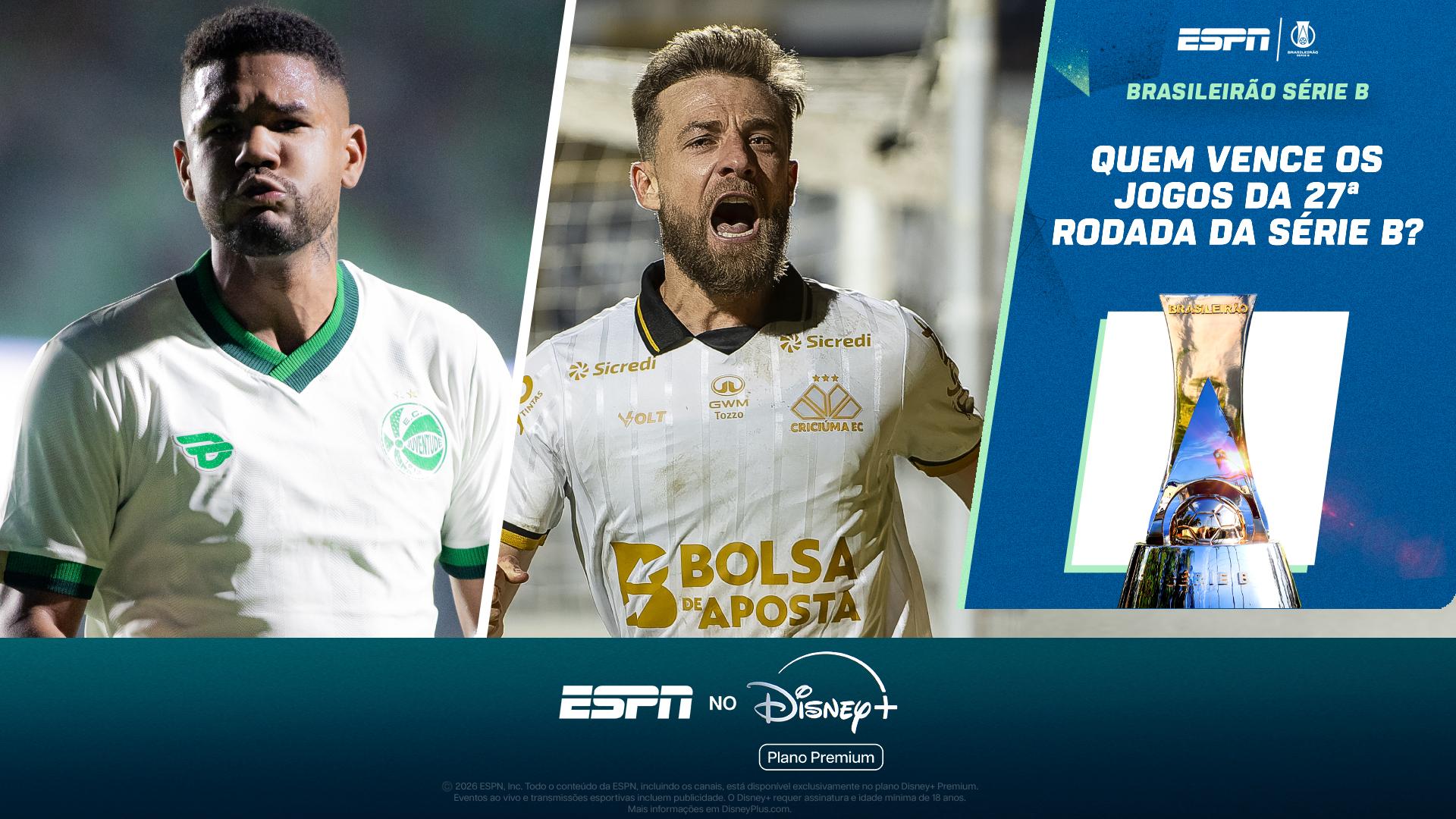 Criciúma x Juventude em confronto direto pela liderança, briga acirrada no Z-4 e mais: os palpites para a 27ª rodada da Série B