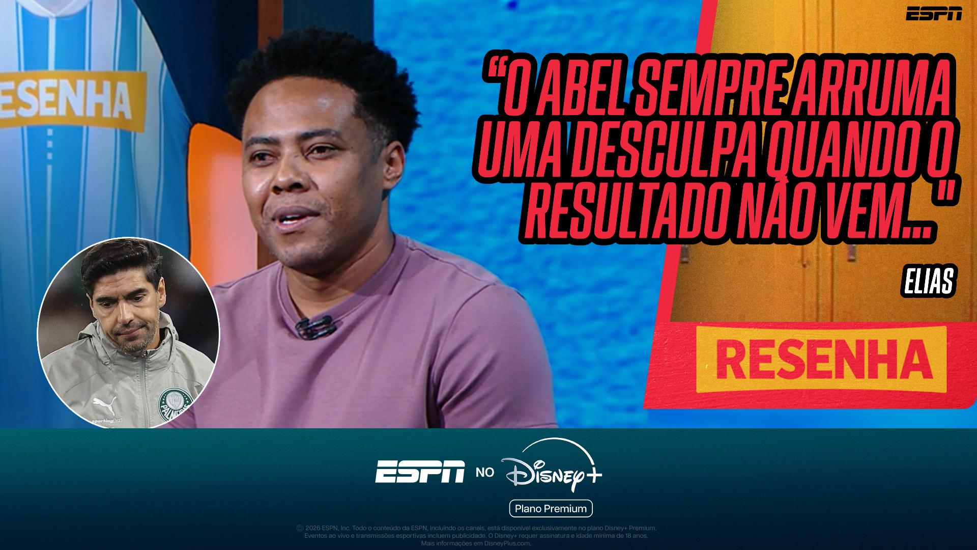 Elias critica postura de Abel após Palmeiras perder a liderança do Brasileirão para o Flamengo: 'Sempre arruma desculpa'