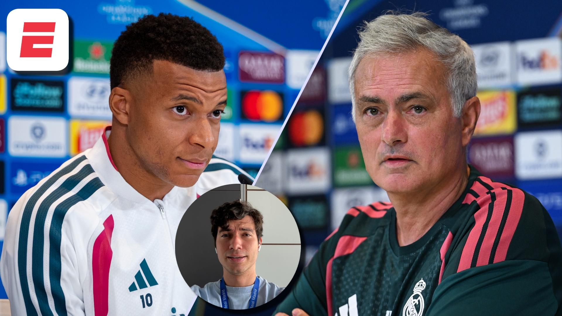 Molestias de Mourinho y Mbappé en la previa de La Champions