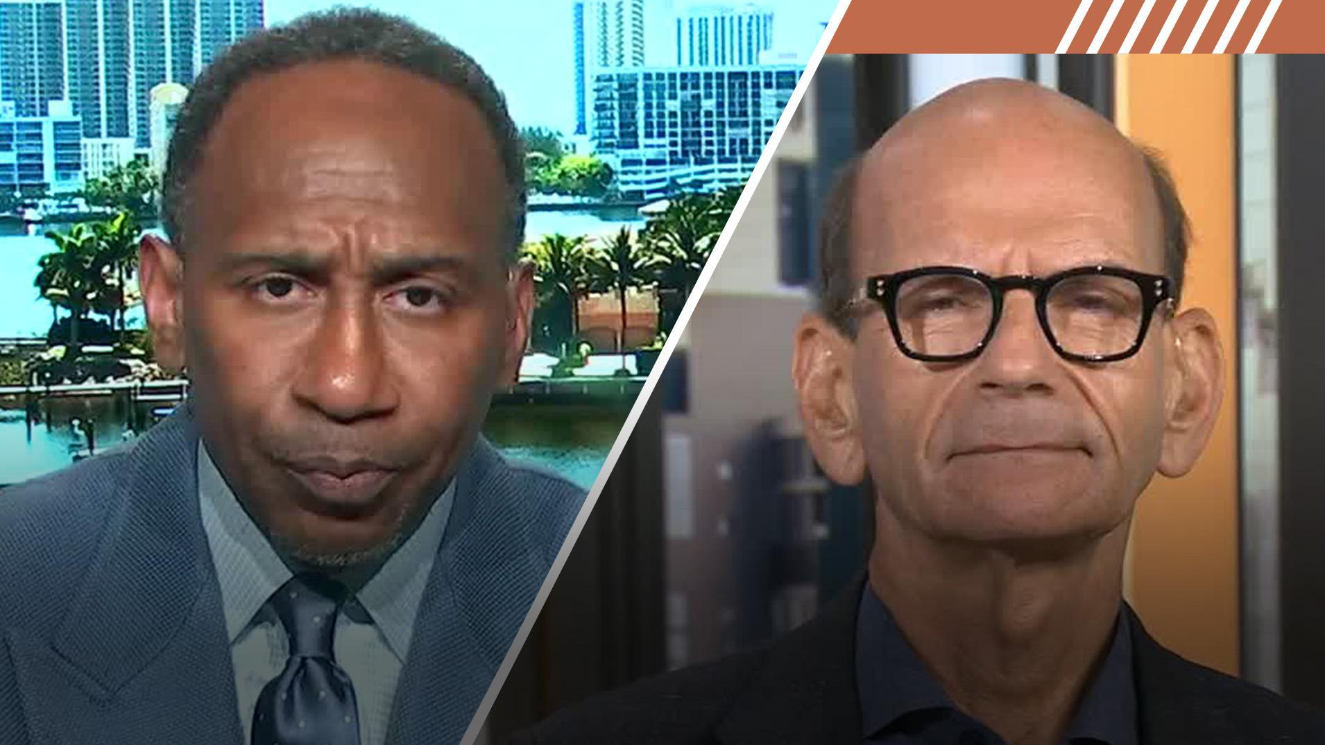 Is Stephen A. more confident in Ohio State or Texas ahead of primetime clash?