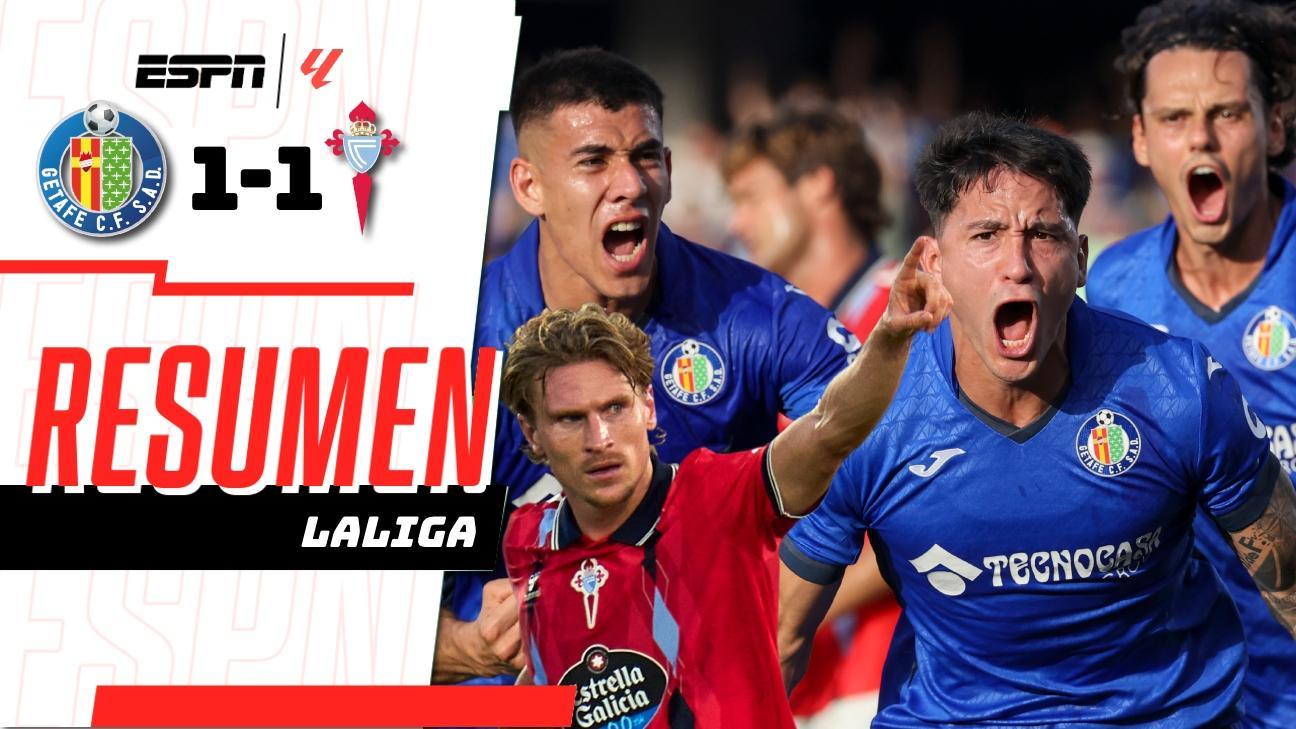 Celta de Vigo repartió puntos con el Getafe, pero no logra su primera victoria
