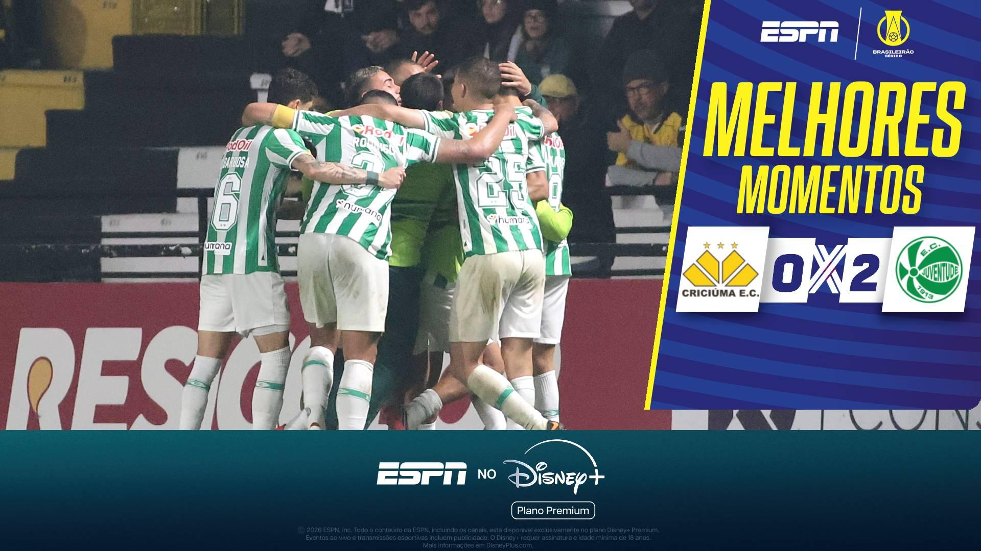 Juventude vence o Criciúma em 'final antecipada' na Série B com gol de Alan Kardec e amplia folga na liderança; veja como foi