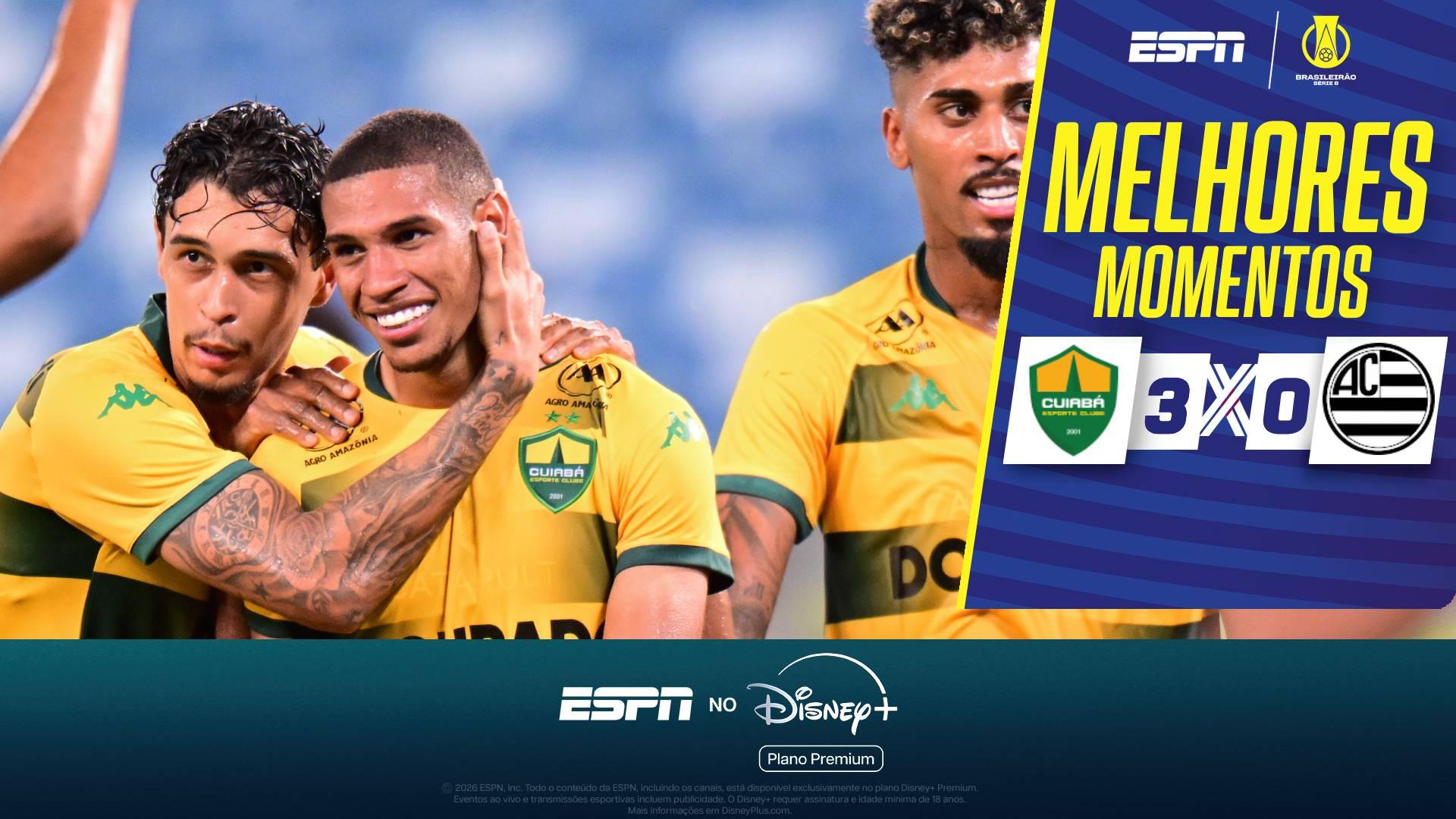 Cuiabá domina o Athletic na Arena Pantanal, vence com propriedade e volta a sonhar com G-6 na Série B; veja melhores momentos