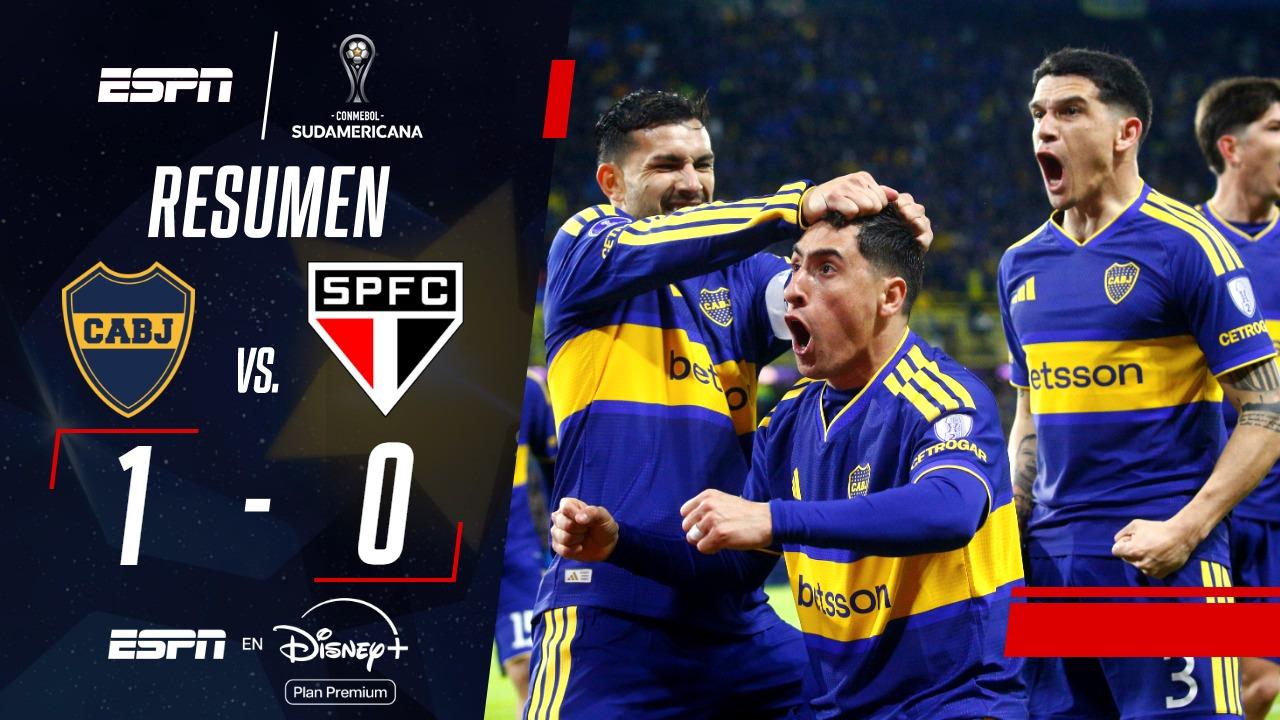 Boca fue superior y venció al Sao Paulo en la ida de los cuartos de la Sudamericana