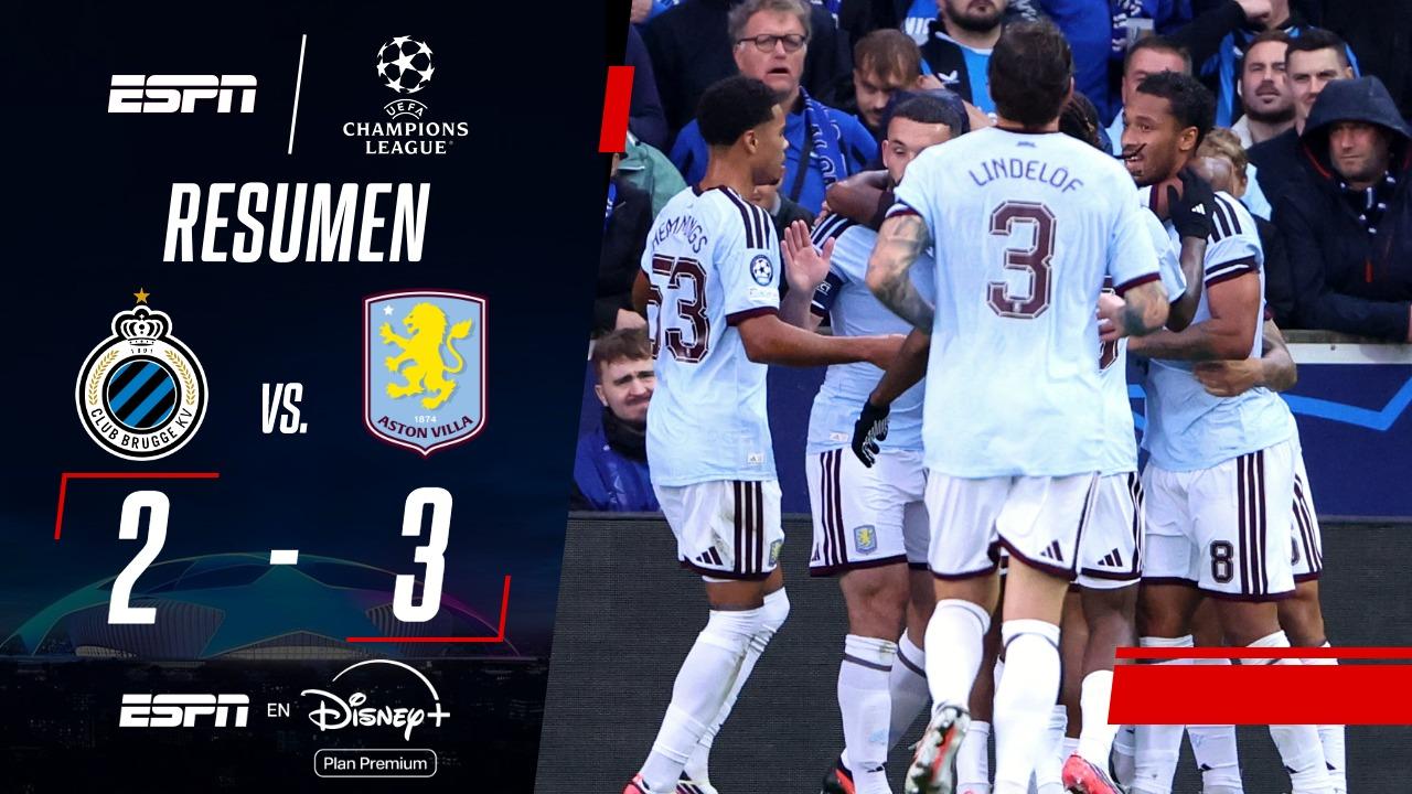 Con gol de Buendía, Aston Villa se llevó los tres puntos ante Brujas