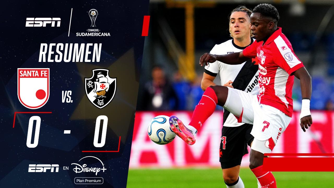 Independiente Santa Fe no pudo convertir e igualó 0-0 ante Vasco da Gama