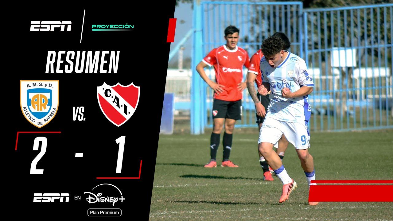 Atlético Rafaela venció a Independiente y sigue de racha en el Torneo Proyección