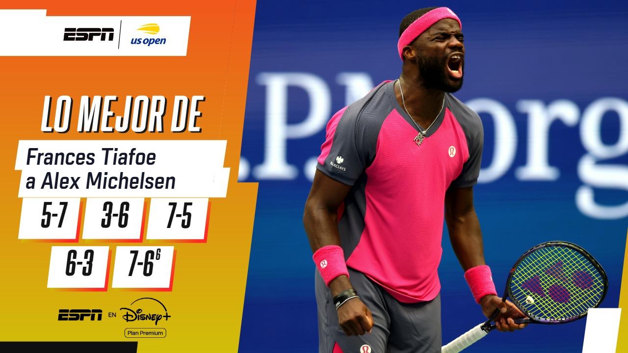 Tiafoe dio vuelta la historia ante Michelsen y es semifinalista del US Open