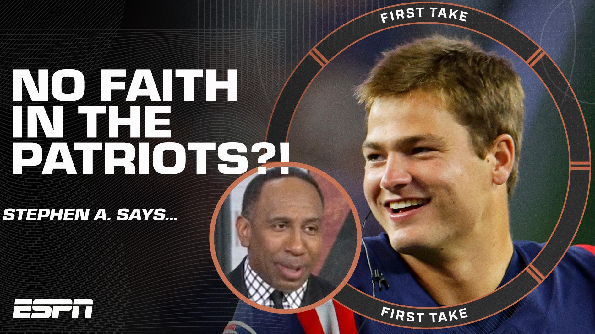 Stephen A. DOESN'T 'BELIEVE in the Patriots' Previewing Seattle vs. New England