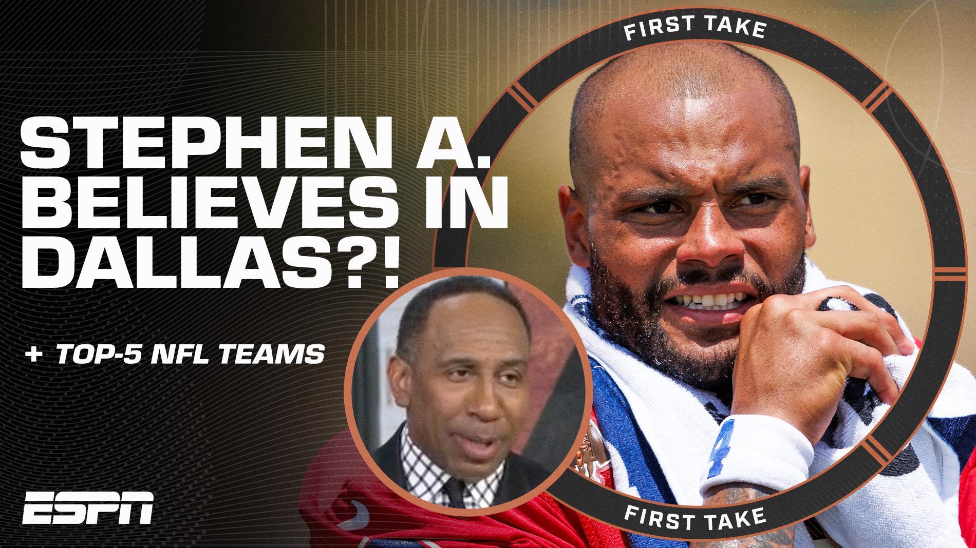 Stephen A. is PUTTING the Dallas Cowboys on Chris Canty’s top-5 NFL teams list?!
