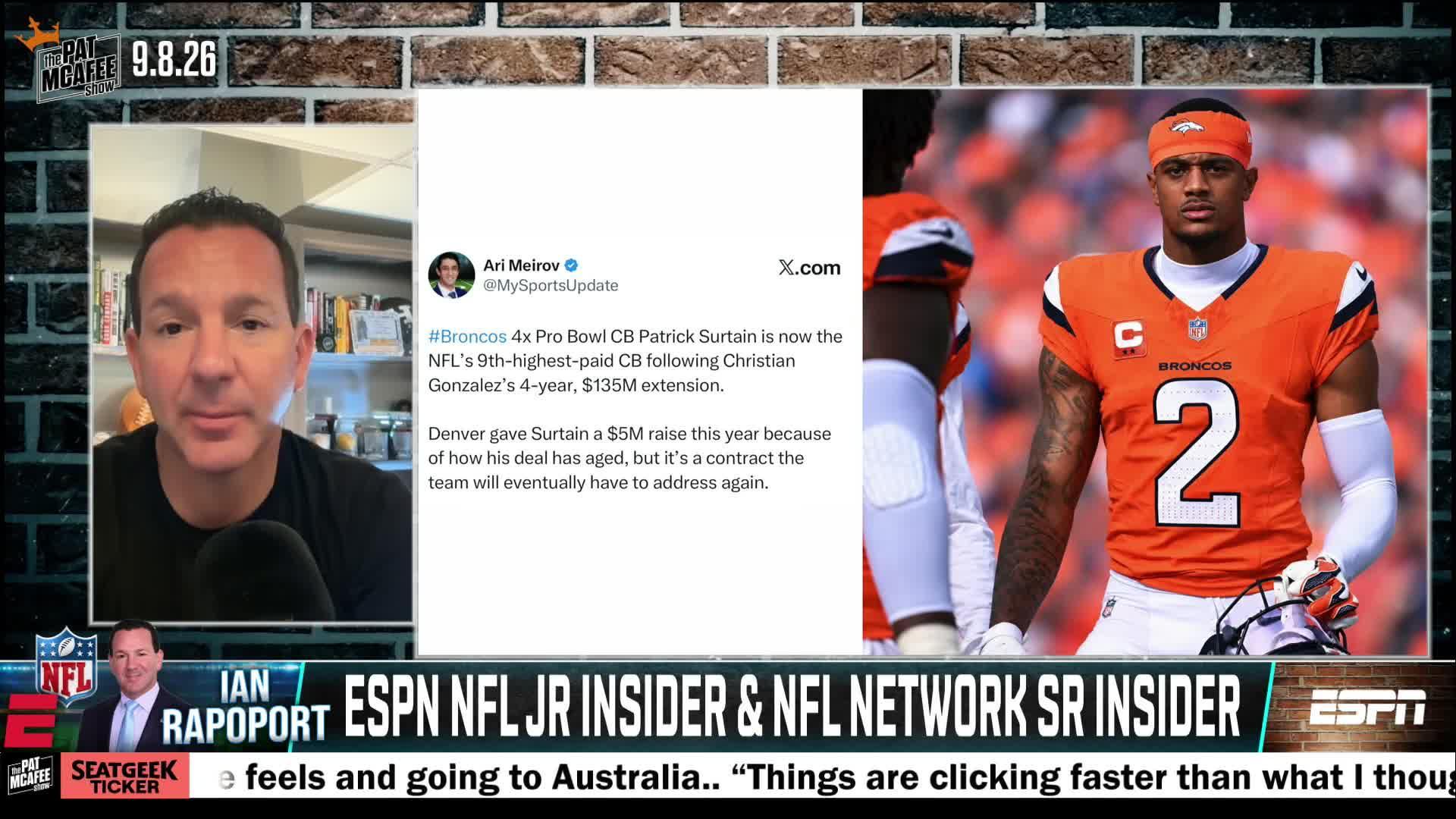 What Patrick Surtain II's pay raise means for the NFL corner market