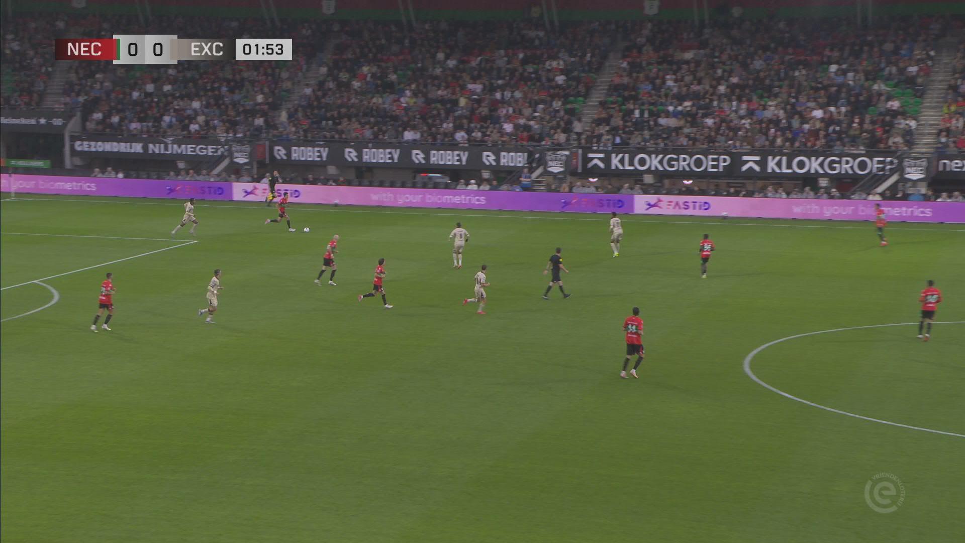 Sulzbacher trefzeker met eerste balcontact in de VriendenLoerij Eredivisie| Samenvatting N.E.C - Excelsior Rotterdam