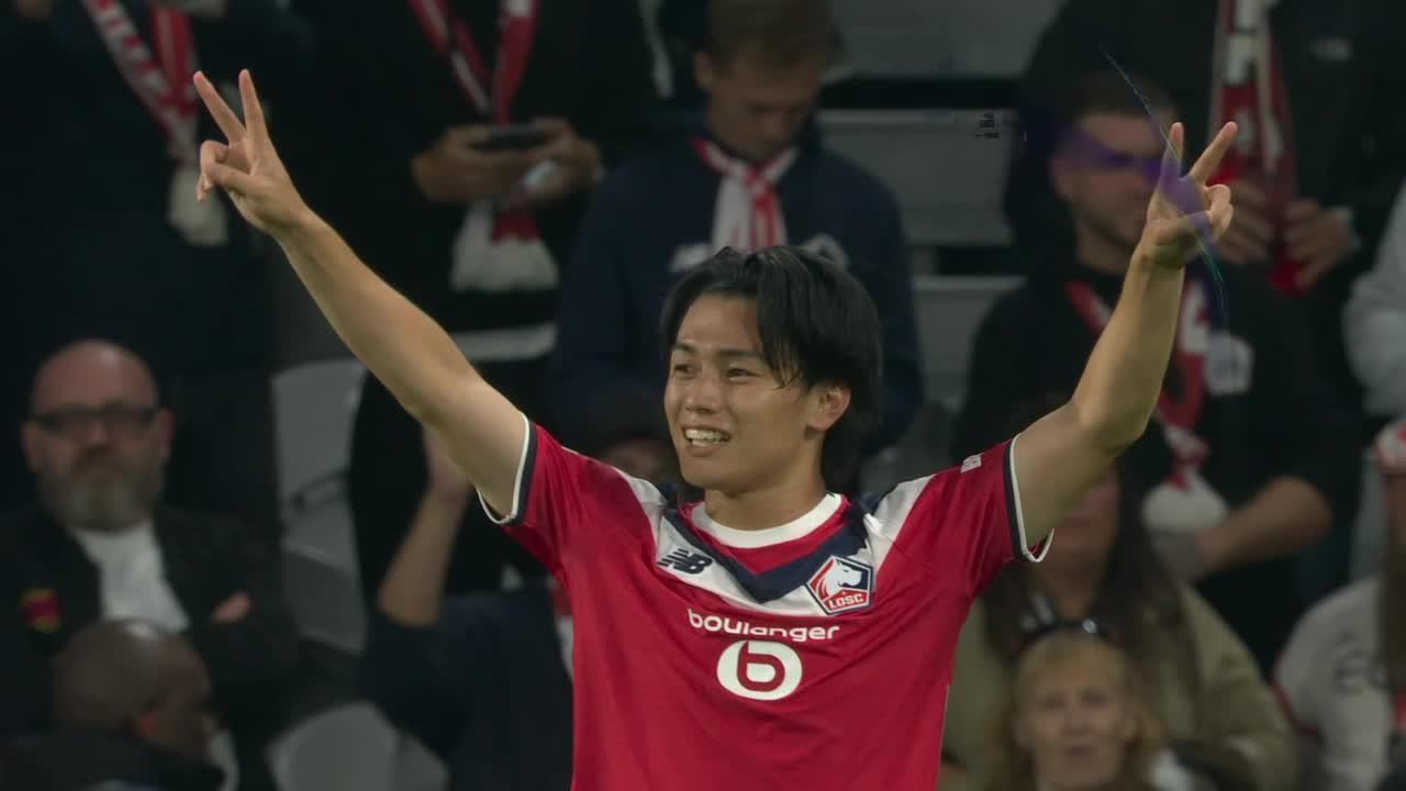 ¡Asistencia top de Mbappé y gol de Ueda para el Lille!