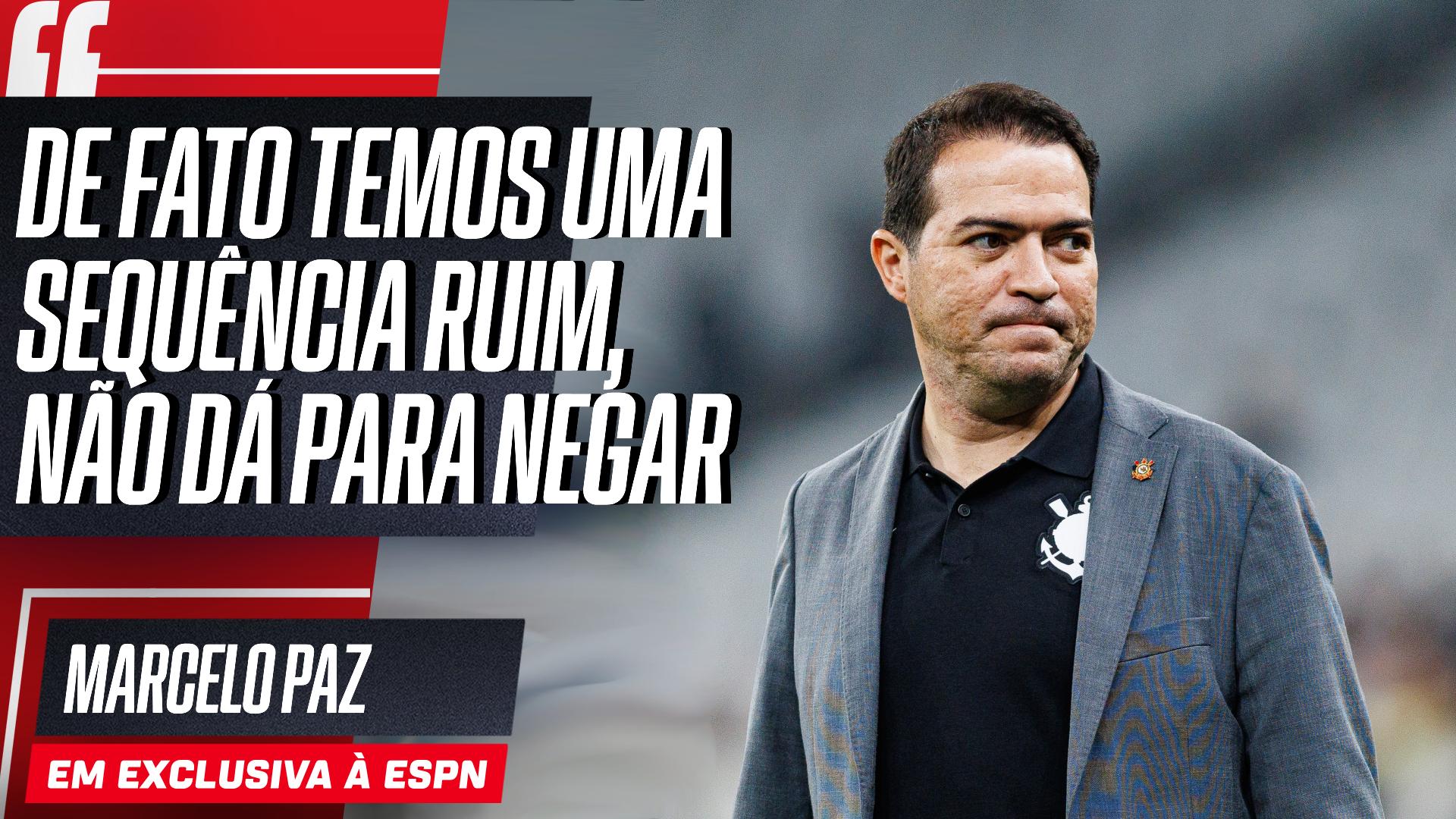 Marcelo Paz reconhece má fase do Corinthians, mas exalta desempenho na Libertadores: 'Uma campanha sólida'