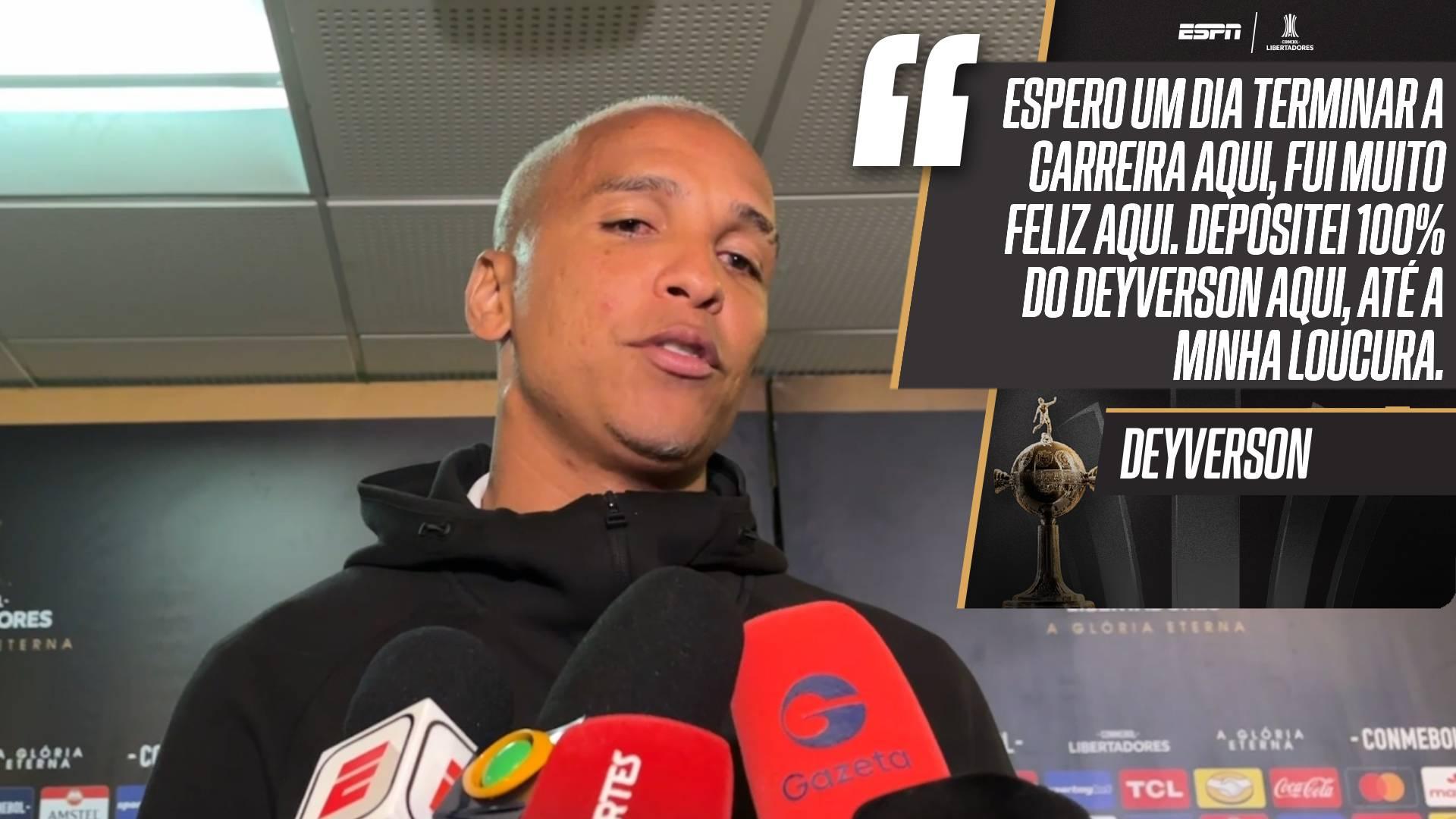 Deyverson diz que deseja encerrar carreira no Palmeiras e responde se prefere enfrentar Flamengo ou Corinthians em uma eventual final de Libertadores