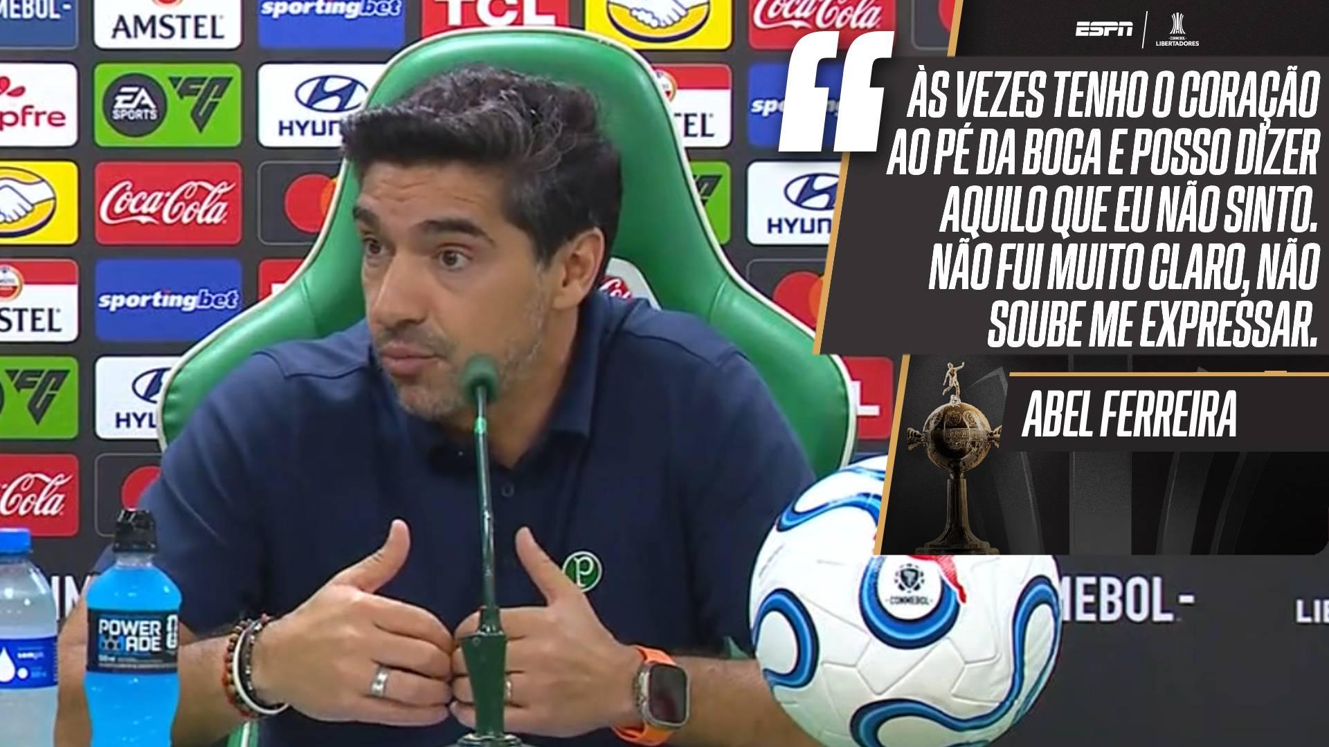 Abel desabafa após fala que desagradou torcida do Palmeiras e manda recado: 'Às vezes o palmeirense diz aquilo que não sente'