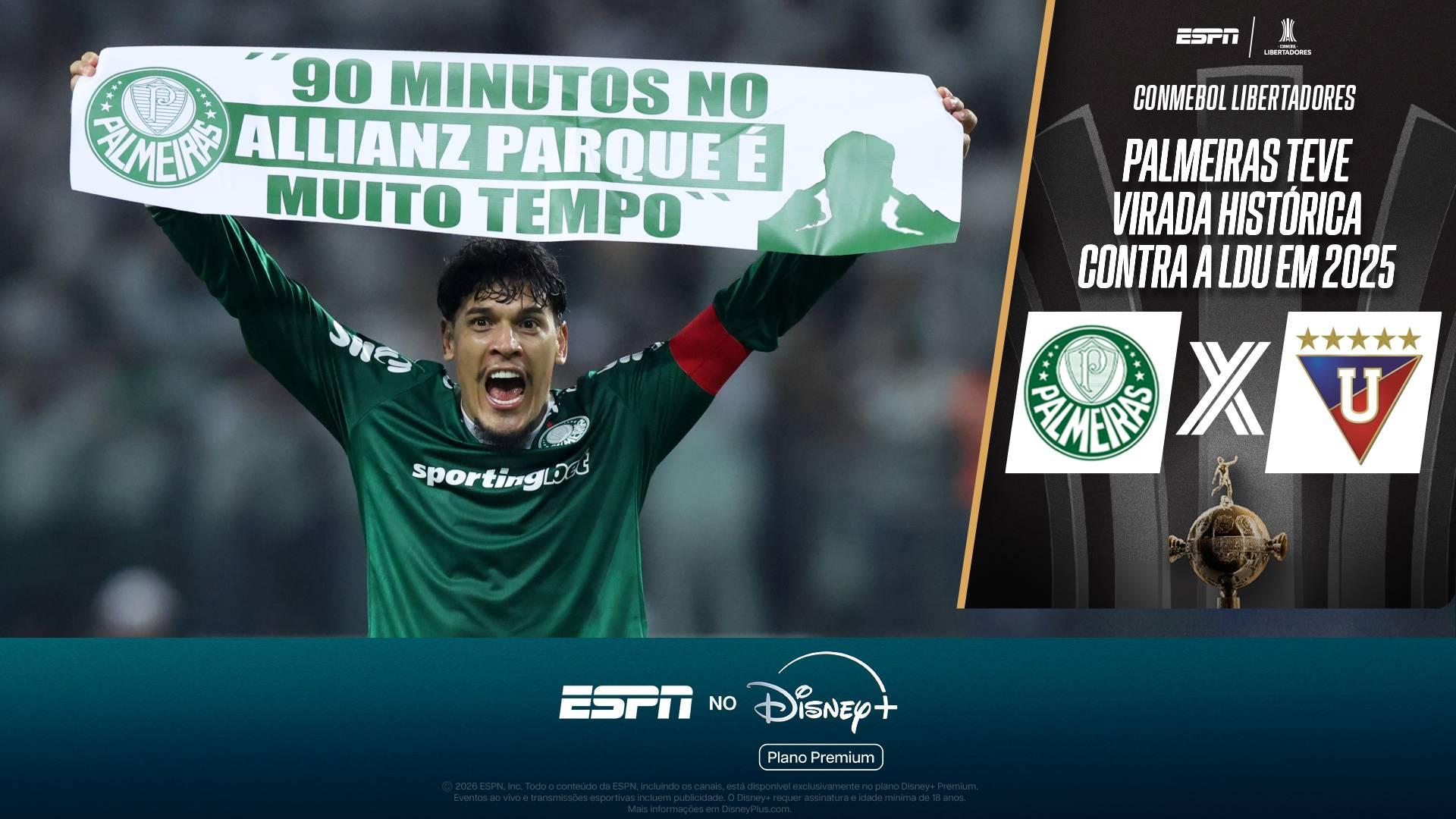 Palmeiras teve virada eletrizante contra a LDU na semifinal da Libertadores 2025; RELEMBRE gols