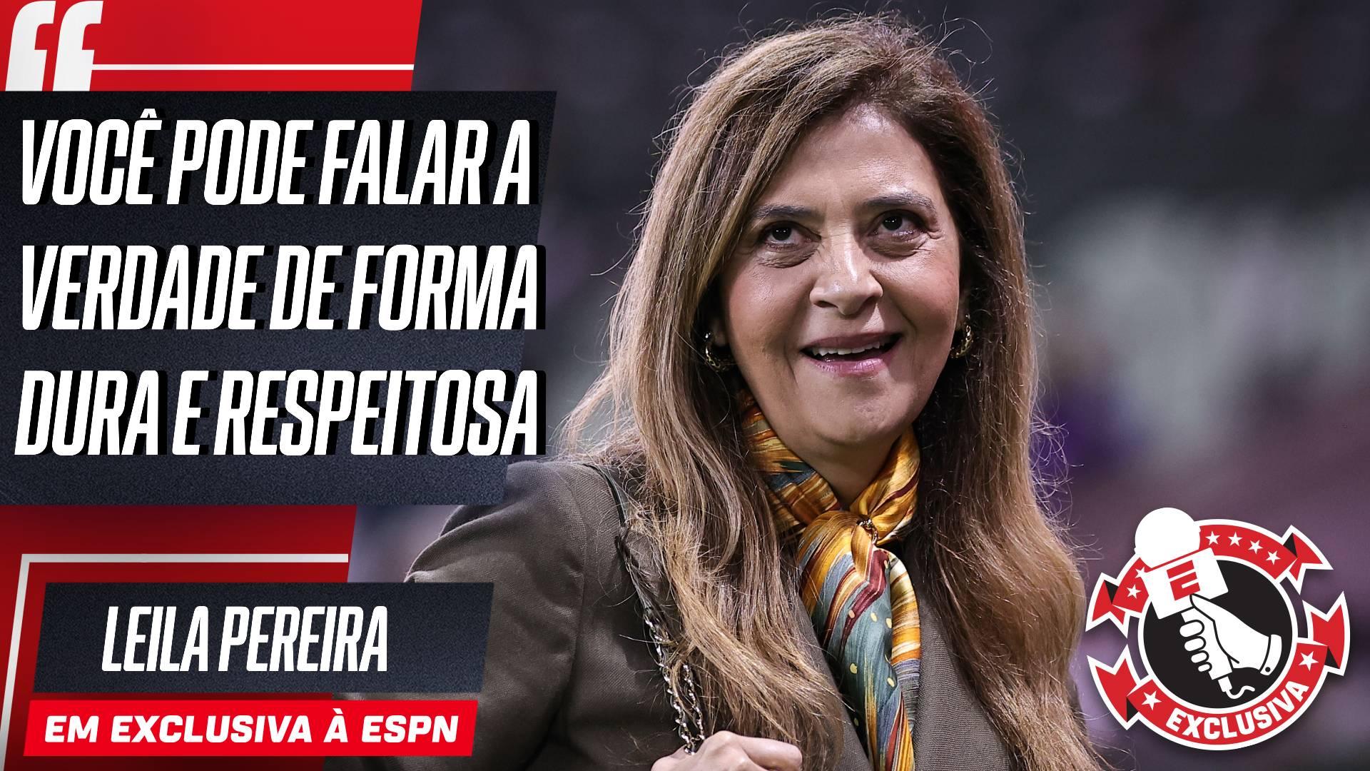 'Cobrança respeitosa, não dou escândalo': Leila admite incômodo com momento do Palmeiras e cita papo 'olho no olho' com jogadores