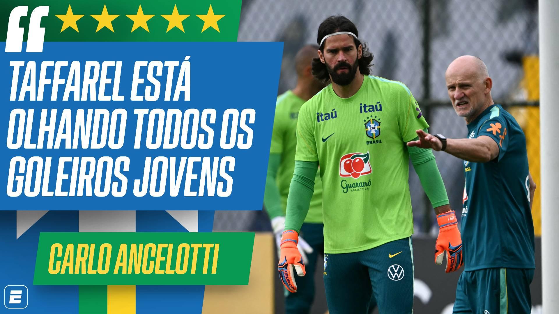 Alisson tem posição cativa no time titular? O que Ancelotti diz sobre o goleiro da Seleção
