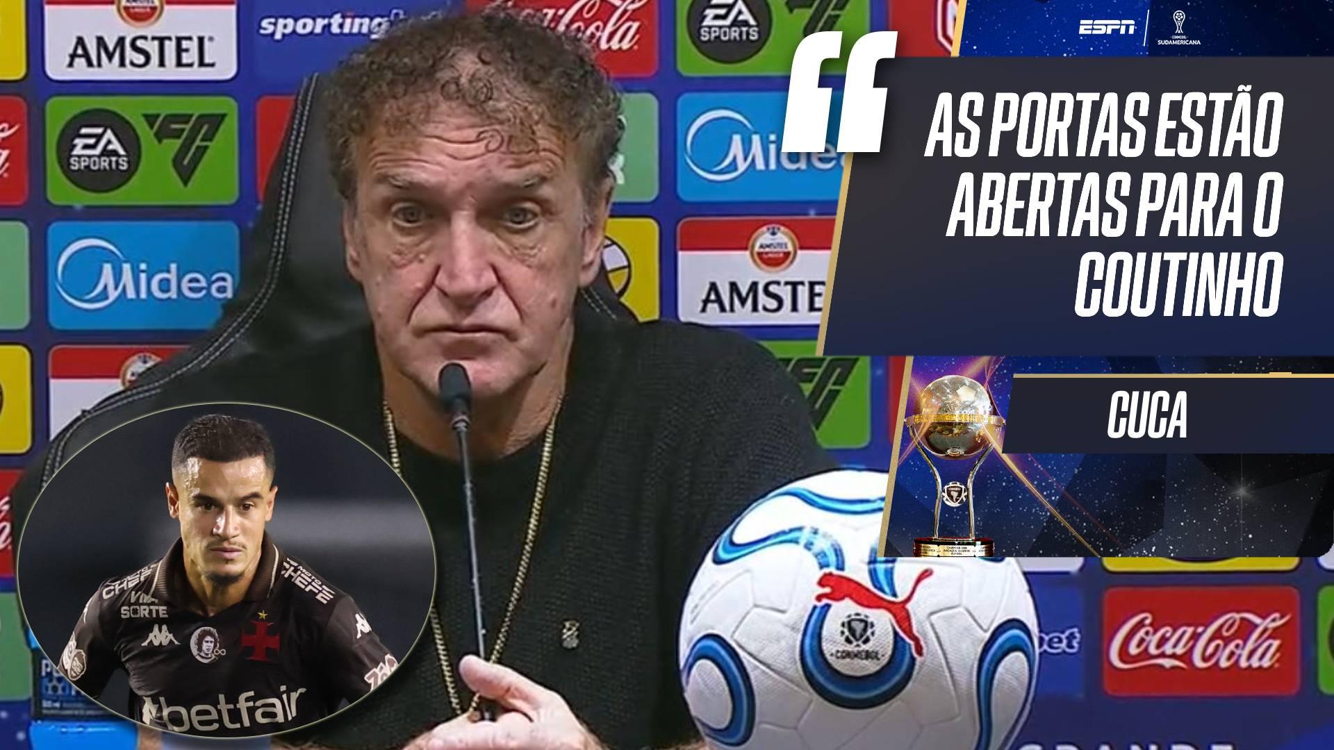 Cuca abre as portas para Coutinho no Santos: 'Se ele vier...'