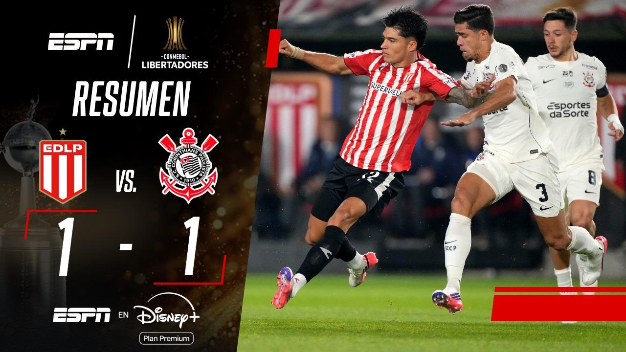 ¡Serie abierta! Estudiantes y Corinthians empataron en UNO