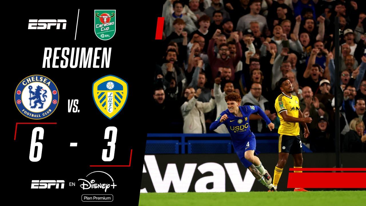 Gol de Barco y partidazo total en la Carabao Cup: Chelsea le ganó 6-3 a Leeds