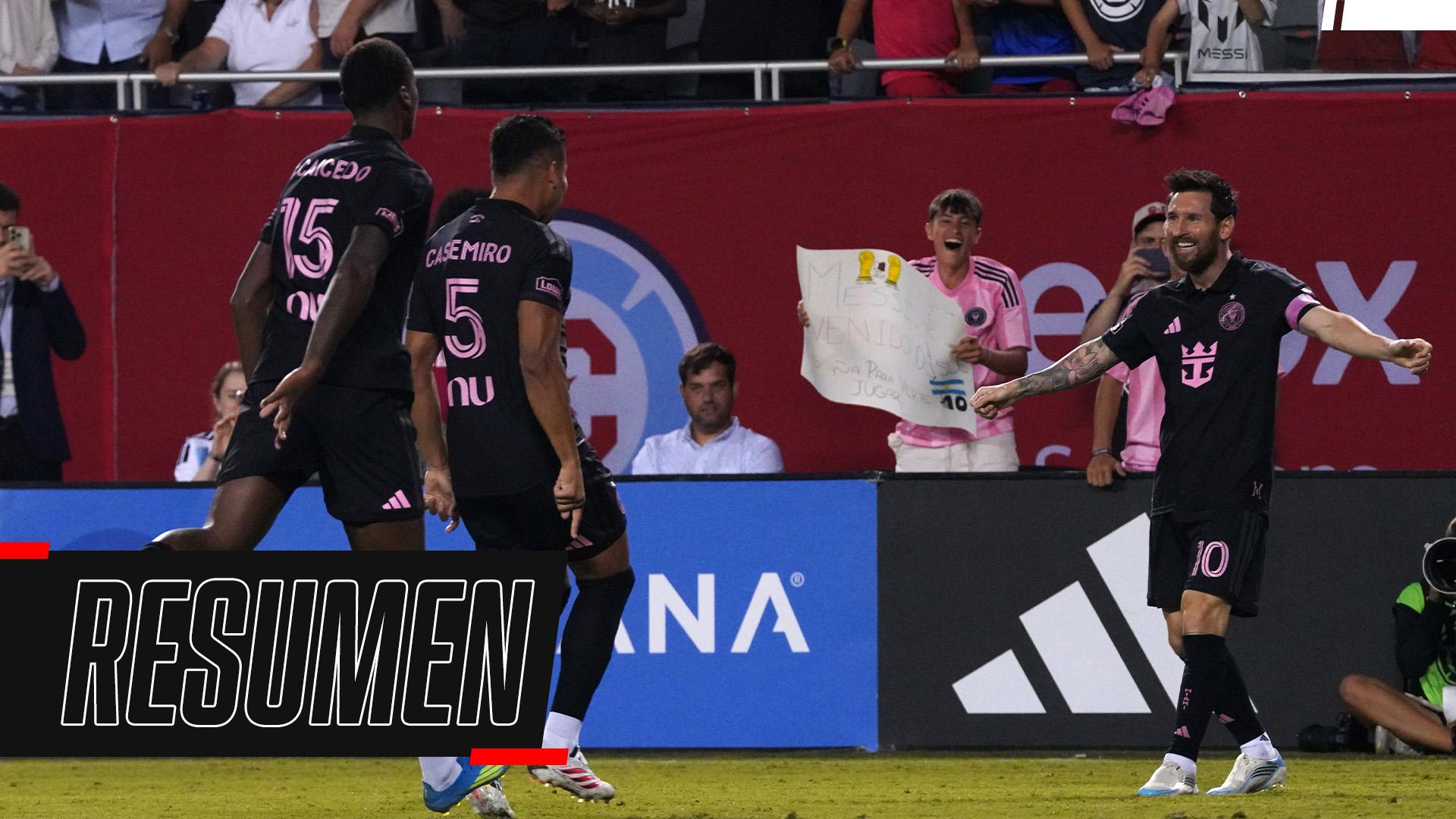 Con centro de Messi y gol de Casemiro, Inter Miami empató 1-1 contra Chicago Fire