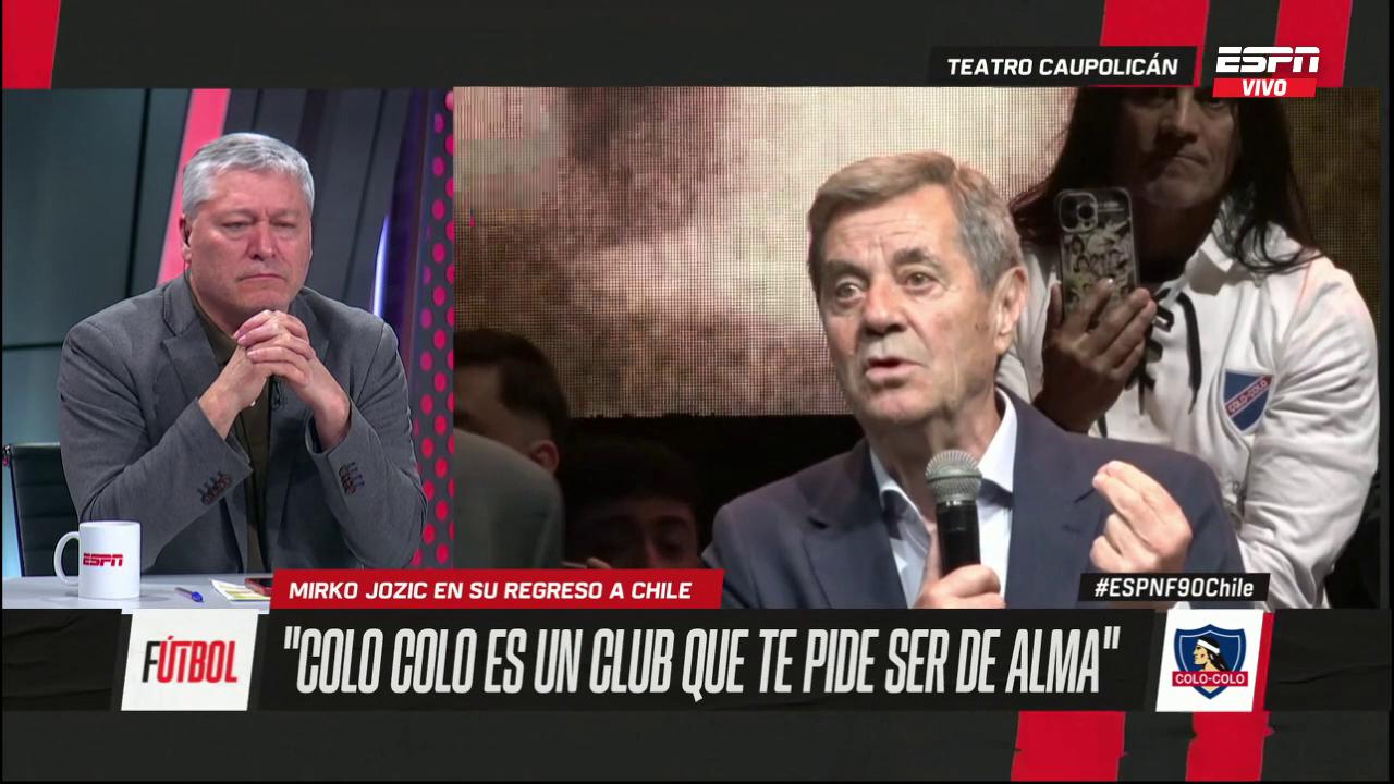 Mirko Jozic de visita en Colo Colo: "Estoy frente a los hinchas más fieles del mundo"