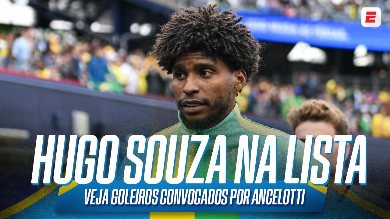 Com Hugo Souza, Ancelotti anuncia goleiros convocados para a Seleção Brasileira; VEJA