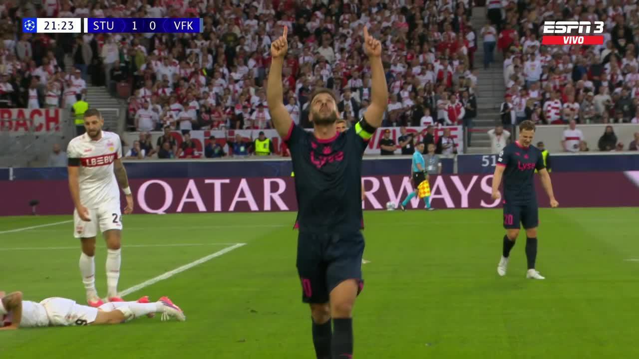 ¡Zurdazo y adentro: golazo de Tripic y empate del Viking!