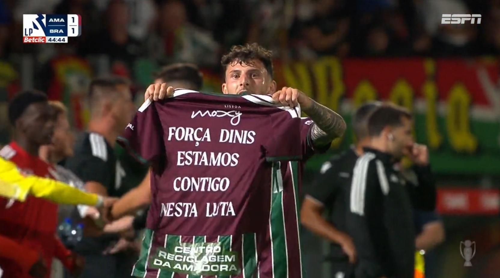 EMPATE DO ESTRELA AMADORA! Após ótima jogada, Ianis bate firme para marcar contra o Braga no Campeonato Português; VEJA